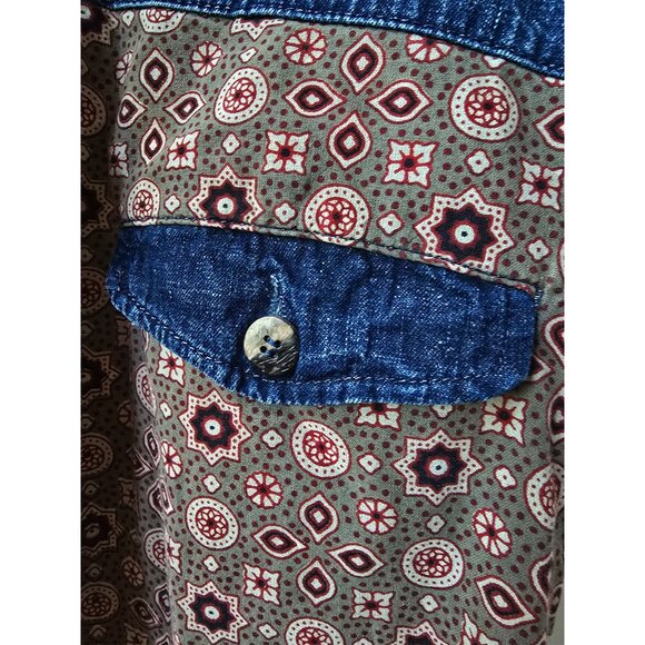 Free People x Doctor Collectors Denim Patchwork Dungarees Overalls Large 30 L - Picture 6 of 8